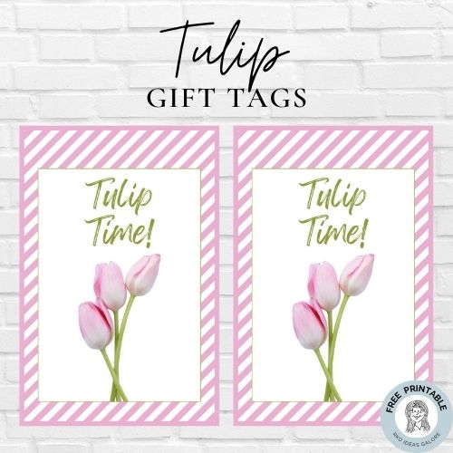 Tulip Time Gift Tag