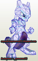 Papercraft Mewtwo