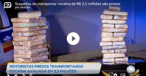 Empresário rondoniense é preso em Minas Gerais com droga avaliada em mais de 2,5 milhões de reais.