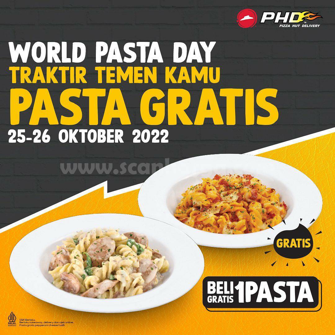 Promo PHD Terbaru World Pasta Day GRATIS PASTA