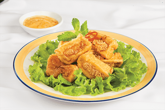 Đậu mơ kẹp phô mai chiên