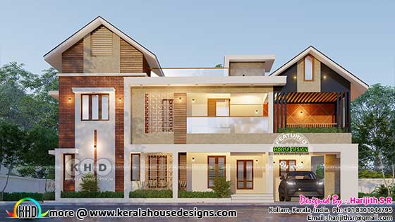 Mixed Roof Modern Contemporary House Design