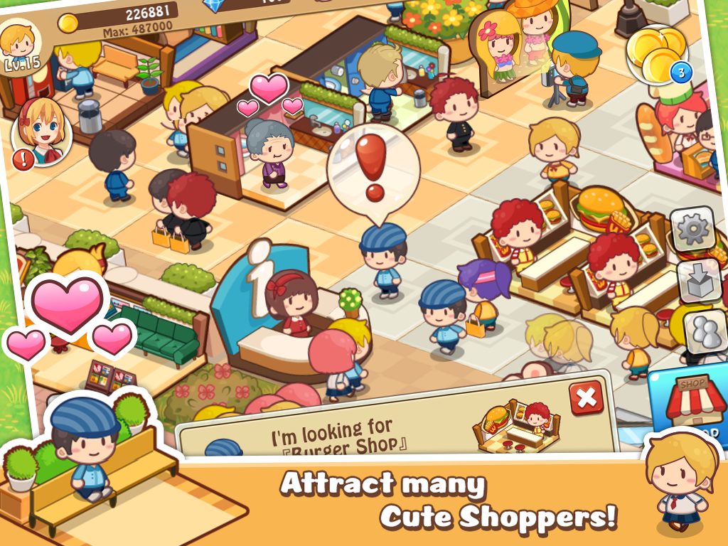 Mobile Android game Happy Mall Story MOD - screenshots. Gameplay Happy Mall Story MOD
