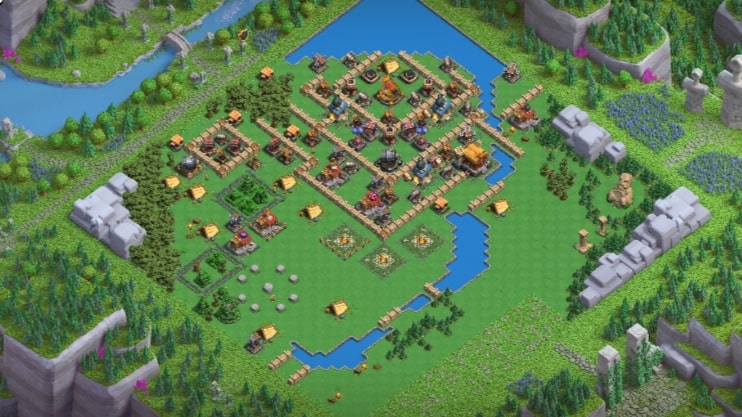 Barbarian Camp Base Layout