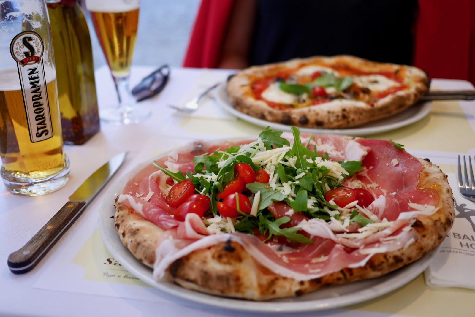 incredible pizza at the authentic Italian San Carlo in Prague, CalMcTravel.com