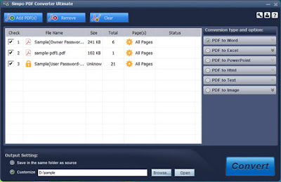 Simpo PDF Converter Ultimate 1.4.0.0