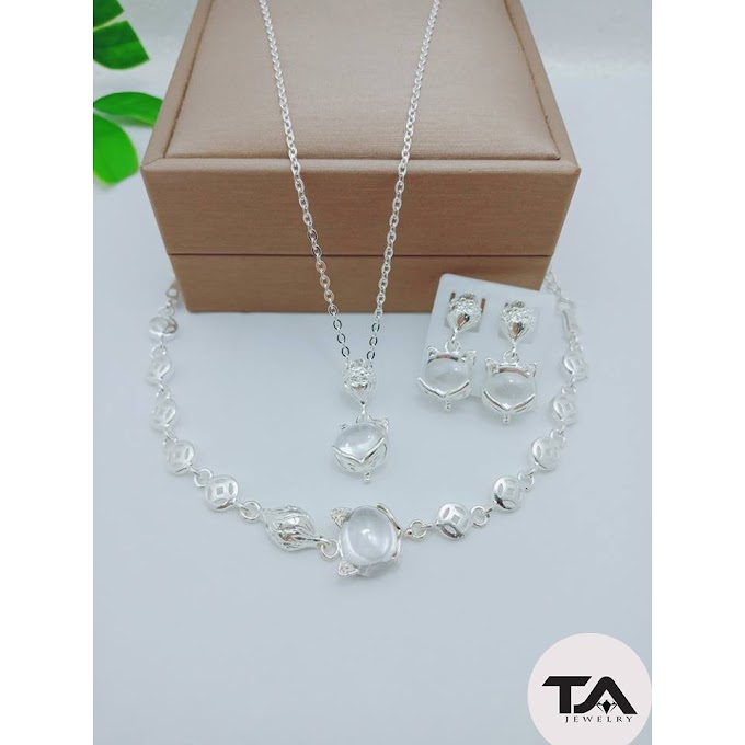 Bộ trang sức phong thủy Hồ Ly bạc ta - TAJEWELRY