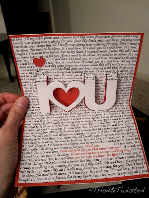 DIY Pop-Up Valentine's Day Card by Tried & Twisted