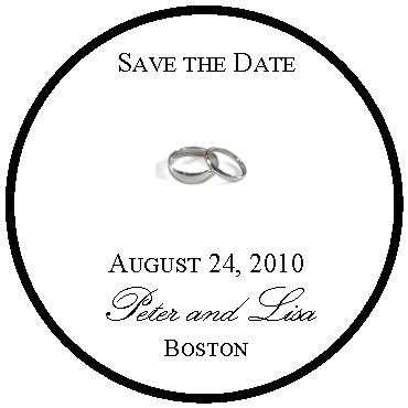 Labels Round Wedding Rings Seals