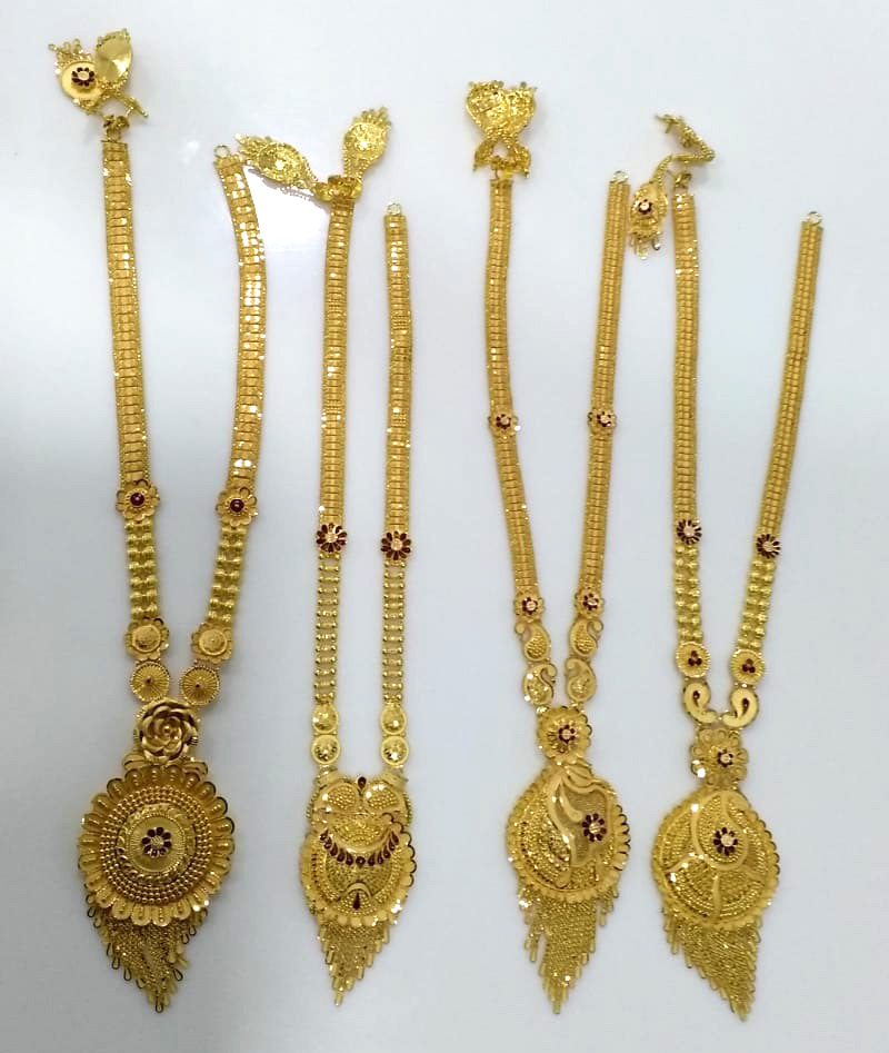 latest gold longset designs, light weight longset designs,Long USET RANIHAAR with Weight | Long Haram Necklace Designs | Long Necklase Sitahaar Uset