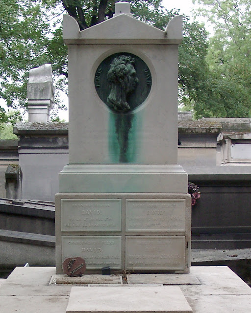 Grave of Jacques-Louis David, Cimetière du Père-Lachaise, Père Lachaise Cemetery, Quartier du Père-Lachaise, 20th arrondissement, Paris