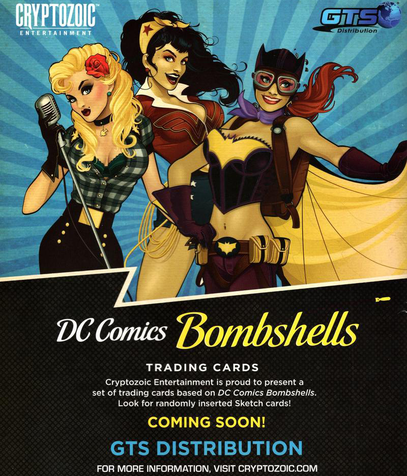 DC Comics Bombshells Copper Deco Sketches Chase Card V1 Batwoman 