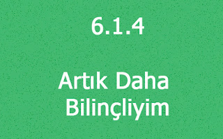 6.1.4 Artık Daha Bilinçliyim