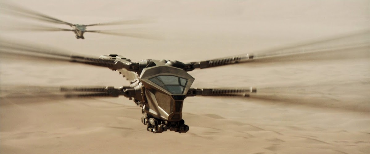 Ornithopter in Dune (2021) movie