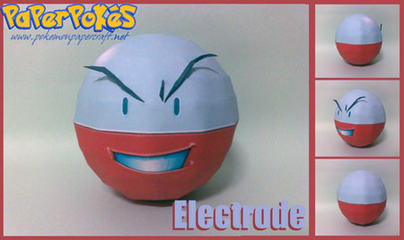 Pokemon Electrode Papercraft v3