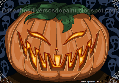 Desenho Abóbora de Halloween