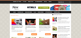 news magazine blogger template