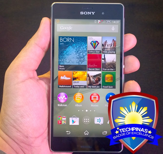 Sony Xperia Z3, Sony Xperia Z3 Philippines, TechPinas Badge of Excellence