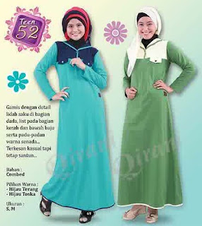  Desain  Baju Muslim Gamis  Lebaran untuk Anak Muda Terkini 