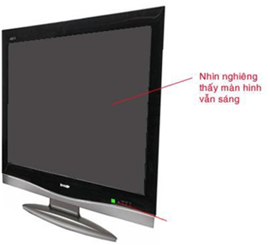Hiện tượng khi hỏng mạch Video Scaler màn ảnh tối đen nhưng nhìn nghiêng vẫn thấy có ánh sáng backlight