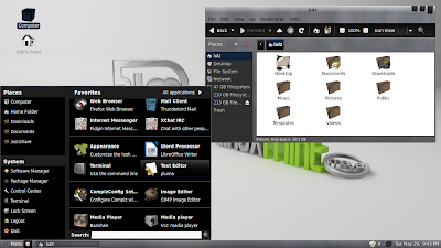 beautiful Linux Mint desktop