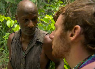 john cochran talks with Phillip sheppard at bikal in Survivor Caramoan