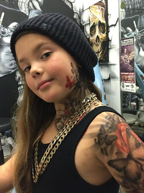 Not Only Adult, Men Also Make It Tattoos for Children