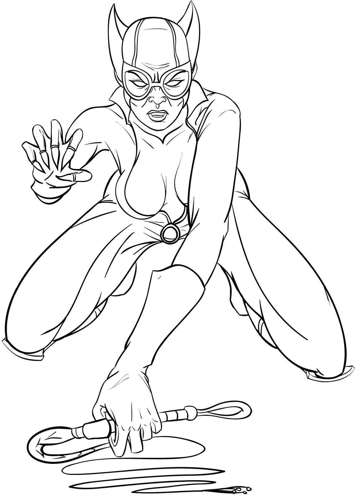 Download Interactive Magazine: Catwoman coloring pictures for kids