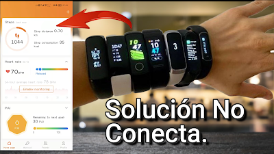 Solución mi manilla inteligente o Smart Watch no conectan.