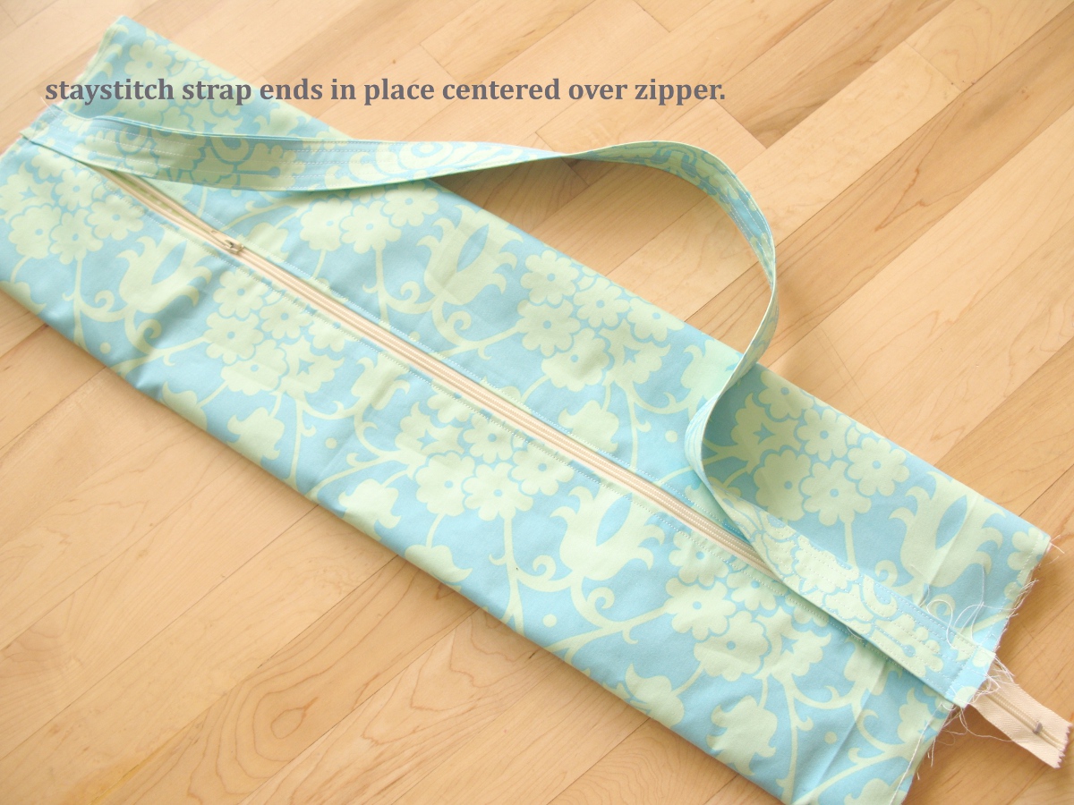 DIY Yoga Mat Bag  Zipper Bag with Crossbody Strap 