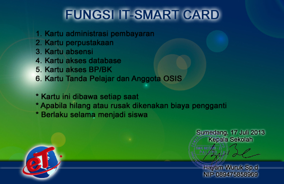 Contoh Disain ID Card  Coretan Tinta Kanugrahan