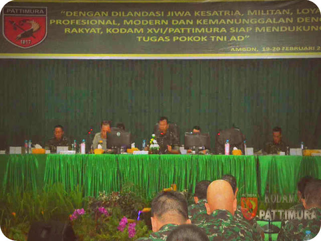 Kodam Pattimura Gelar Rapat Pimpinan 2018