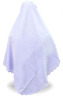 fairacollection Jilbab  Segi  Empat  Warna  Putih