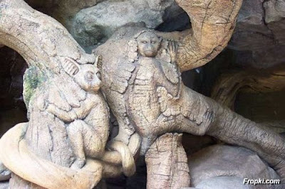 Animals Carved Tree of South African