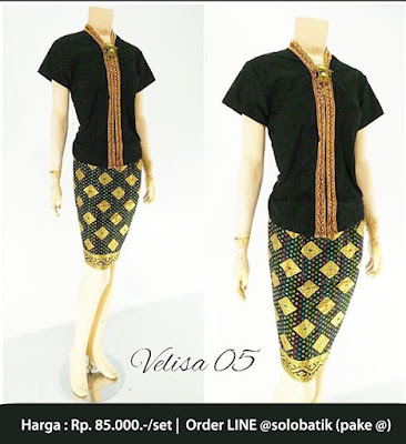 Rok dan Blouse Batik Velisa05 hitam