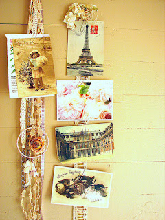 Resultado de imagem para cartões postais na decoração