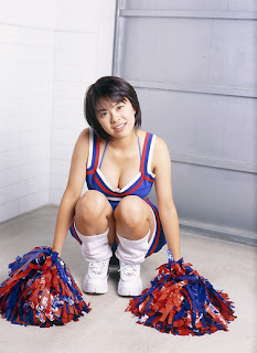 Kyoko Kamidozono Japanese Hot Idol Sexy Cheerleaders Uniform 4