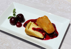 Camembert con mermelada de frambuesa - Camembert with raspberry jam