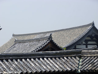 Some layers of tile roofs at Tofukuji Temple, in Kyoto