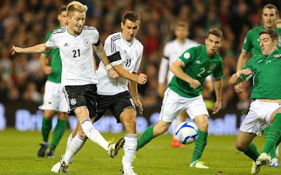 Hasil Pertandingan dan Cuplikan Video Irlandia vs Jerman Tadi Malam