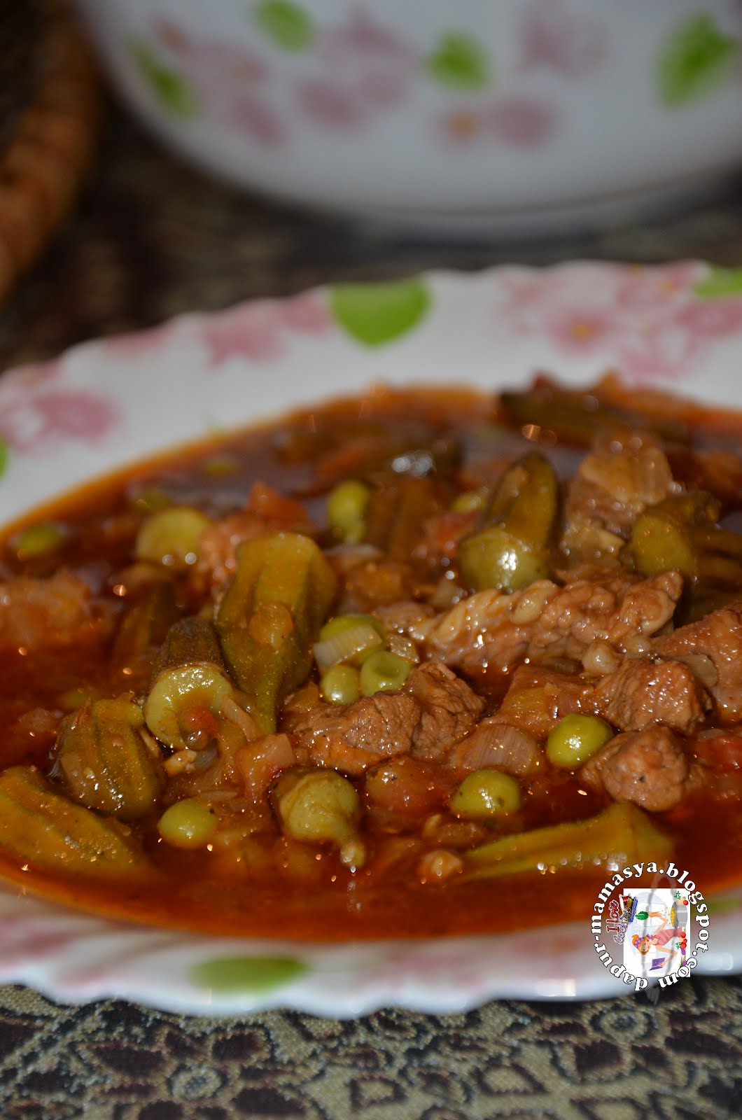 Dapur Mamasya: Bamia Daging Masakan Arab