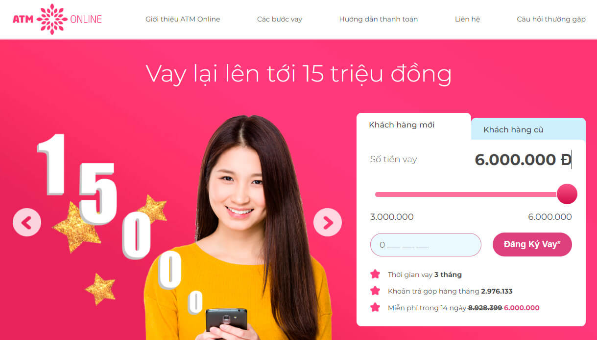 Hướng dẫn cách vay tiền ở ATM online