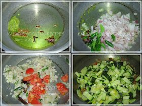 Simple Zucchini Kurma Recipe | Courgette Korma Recipe