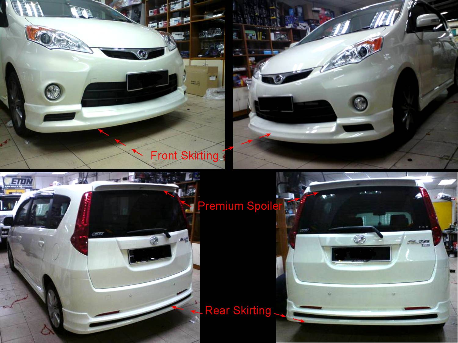 Star Level Auto Accessories: Perodua Alza SE bodykits 