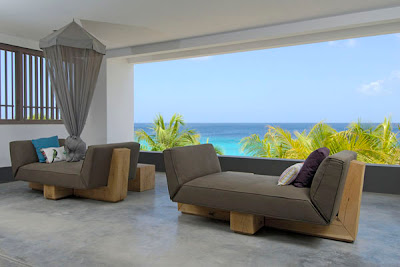 modern couch -  caribbean