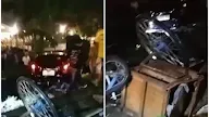 Mobil Seruduk Beberapa Pedagang Kaki Lima di Area Warung Kentring Manik Puncak Bogor