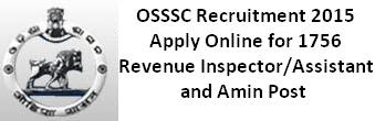 Odisha SSSC Recruitment 2015 online application form