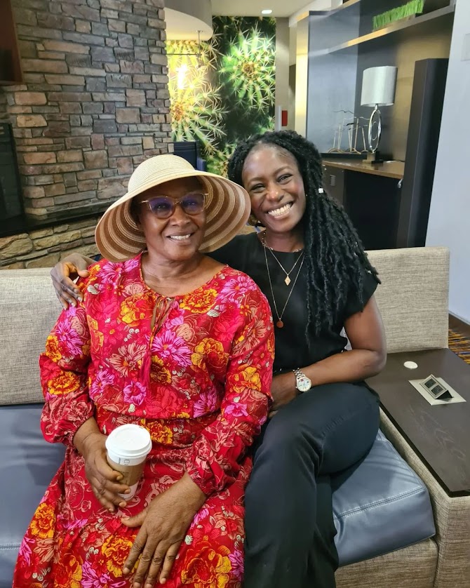 Lovely photos of Patience Ozokwo and her look-alike daughter (Photos)