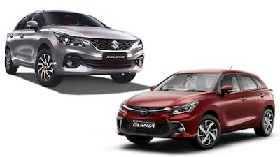 Suzuki Baleno dan Toyota Glanza