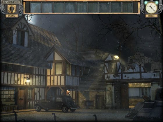 Silent Nights: The Pianist Collector's Edition. Screenshot of the nasty night rain.